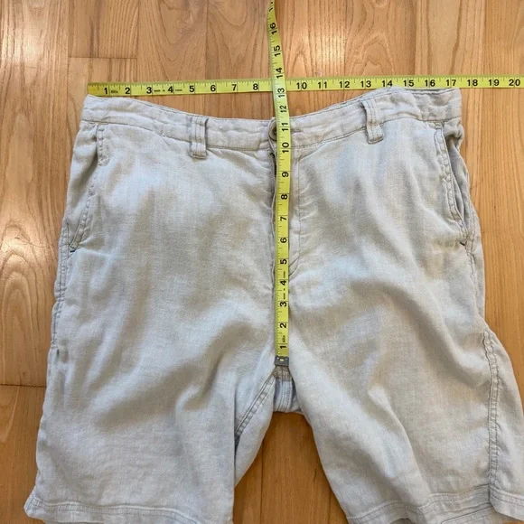 Tommy Bahama Linen Cotton Chino Shorts Light Khaki Size 36 - Picture 8 of 12